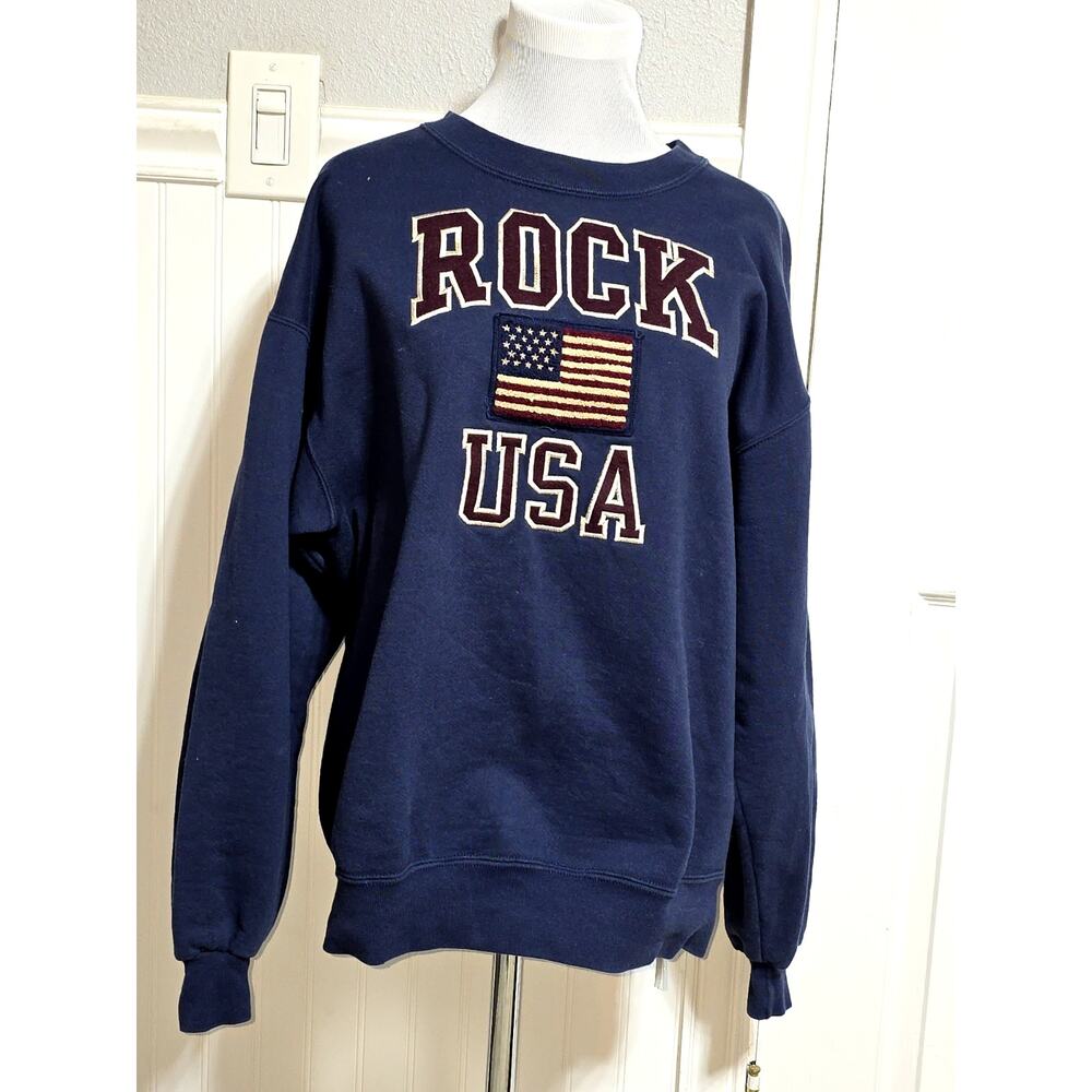 Vintage Rock and Roll Hall of Fame Rock USA Womens Large Navy